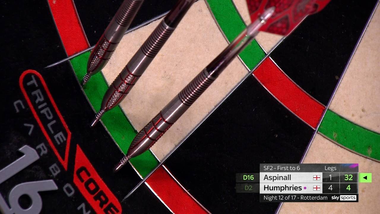 Darts Premier League: Nathan Aspinall mit dem Dart des Tages zum Comeback