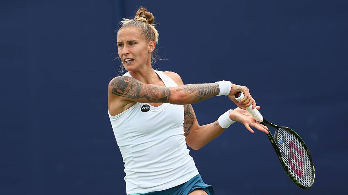 Auf den ersten Blick nur schwer zu erahnen, doch es ist die Slowenin Polona Hercog