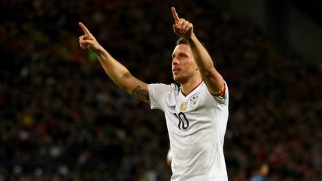 Lukas Podolski bestritt 2017 sein letztes Länderspiel