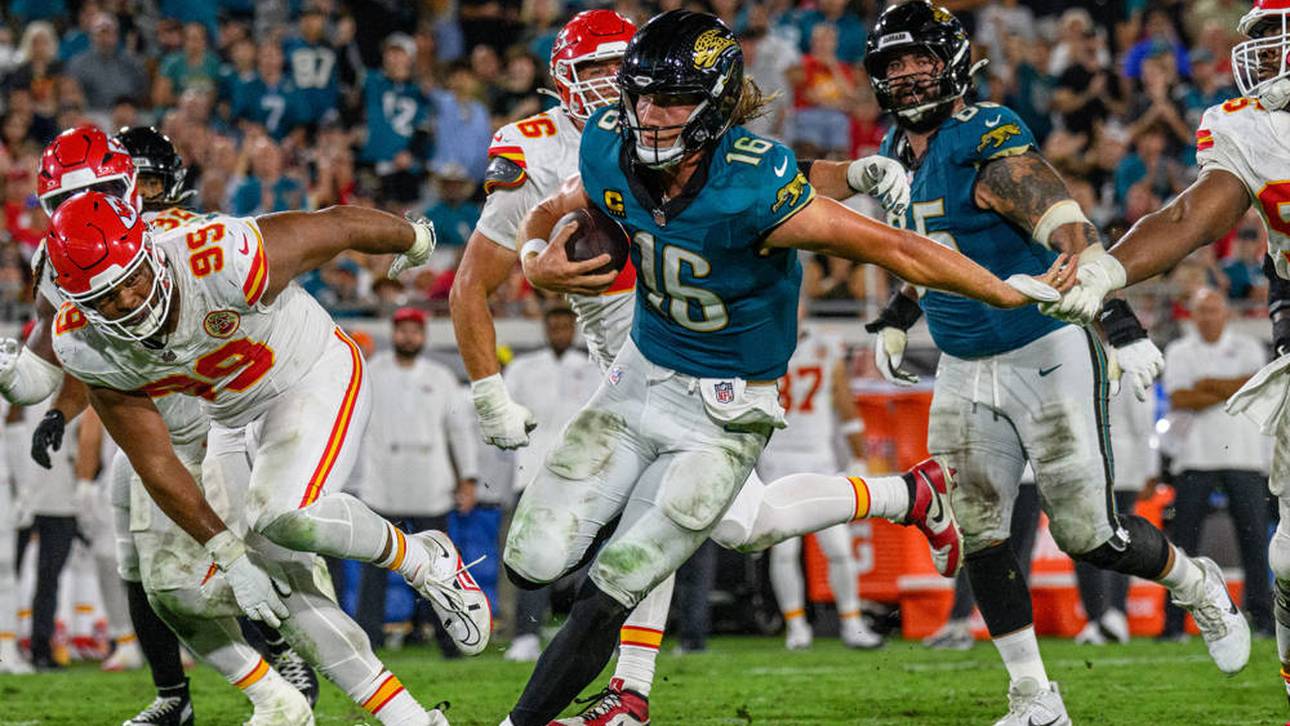 Trevor Lawrence entscheidet das Spiel gegen die Chiefs mit einem spektakulären Touchdown