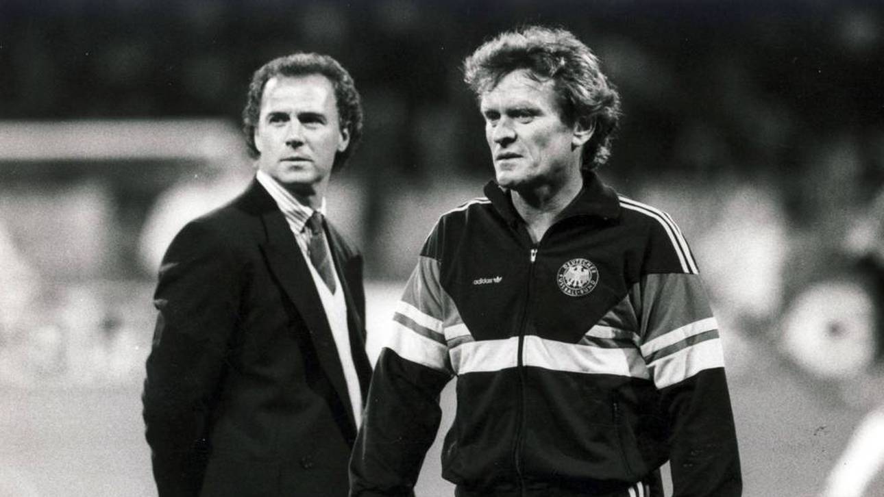 Franz Beckenbauer (l.) und Sepp Maier im Jahr 1989