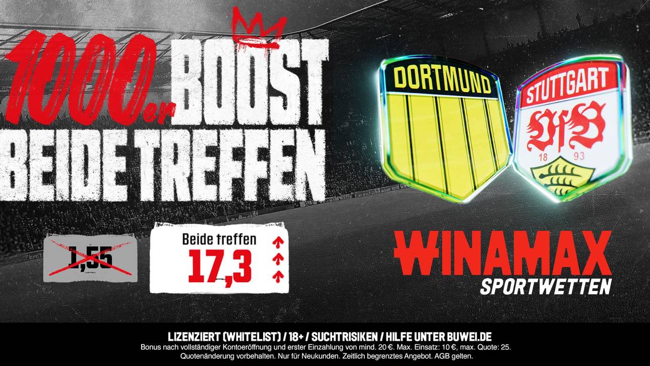 Bundesliga Analyse: BVB gegen VfB – Der Winamax Quoten-Boost auf Tore im Topspiel | 22.11.25