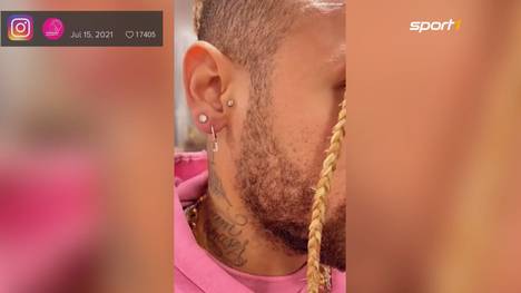 Neymar zeigt sich mal wieder mit einer ungewöhnlichen Frisur. Der neue Look kommt aber nicht überall gut an.