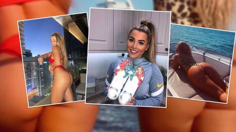 Eigentlich wollte sich Skandalkickerin Madelene Wright wieder fit machen für ein Comeback auf dem Rasen, stattdessen macht sie freizügigen Urlaub in Dubai.