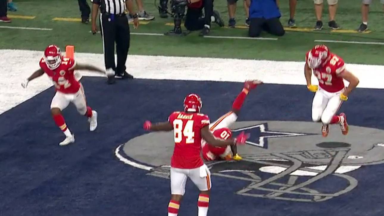 Sackhüpf-Jubel nach Touchdown