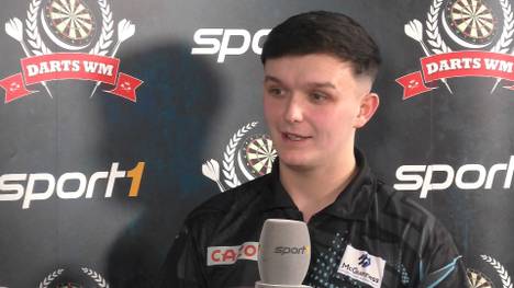 WM-Neuling Nathan Rafferty im Interview nach seinem Überraschungssieg über Jermaine Wattimena. 