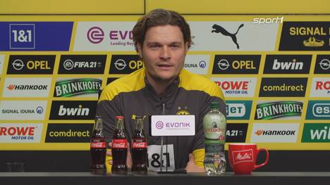 DFL-Geschäftsführer Christian Seifert hat die Diskussion zu einer Gehaltsobergrenze in der Bundesliga angeregt. BVB-Coach Edin Terzic muss über das Thema schmunzeln.