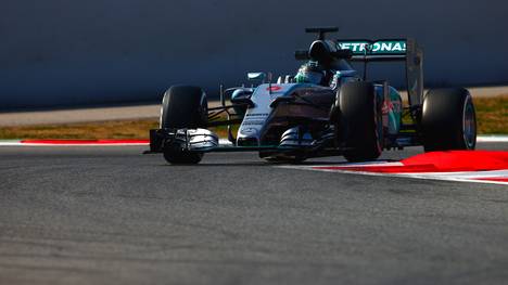 Nico Rosberg bei den Formel -1-Tests in Barcelona