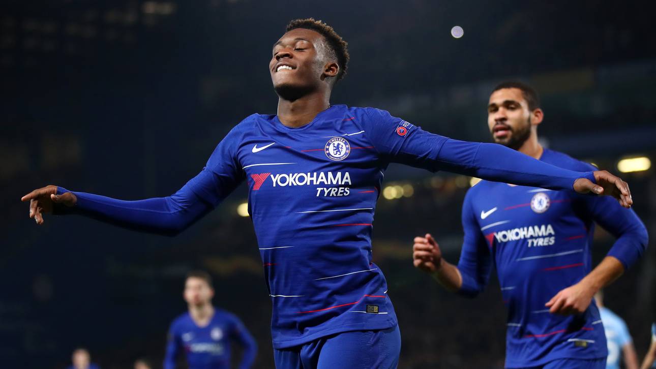 Chelseas Fans feiern Hudson-Odoi
