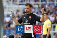 Bitteres Debüt für Miroslav Klose: Der Weltmeister von 2014 sieht eine starke erste Hälfte seines 1. FC Nürnberg - am Ende jubelt aber der KSC.