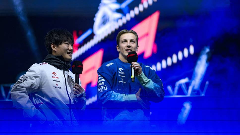 Yuki Tsunoda (l.) ersetzt Liam Lawson