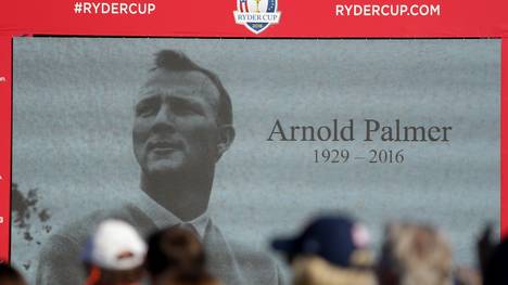Die Spieler gedachten Arnold Palmer