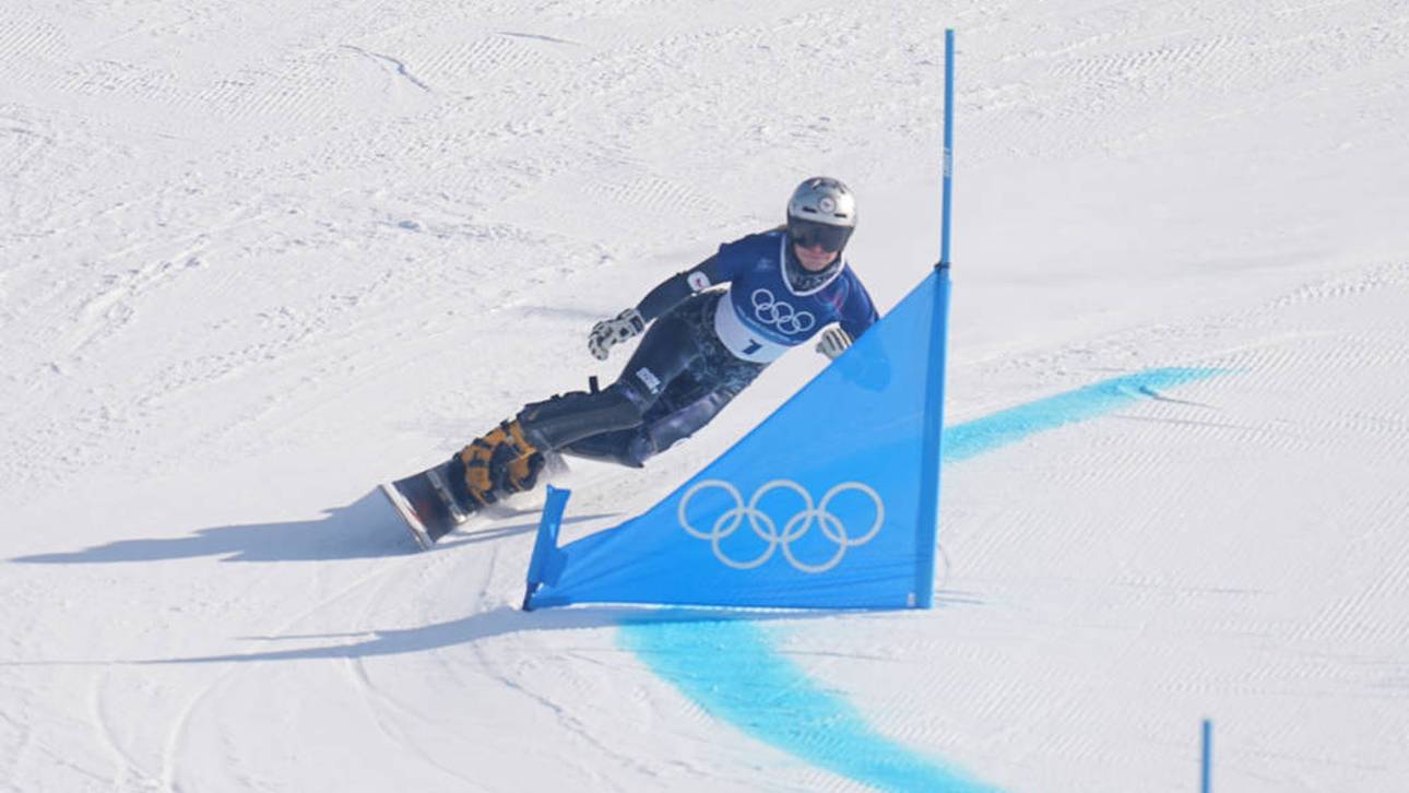 Ester Ledecká schied im Parallel-Rieselslalom im Snowboard bei Olympia früh aus