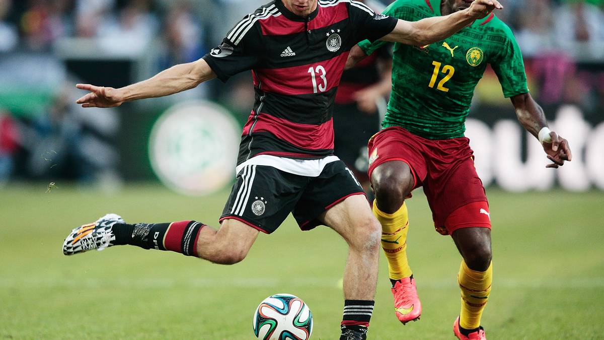 Seinen Stammplatz in der deutschen Offensive hat Müller vor der WM 2014 schon längst wieder sicher, auch wenn der Münchner in der Vorbereitung nur einmal beim 2:2 im Test gegen Kamerun trifft