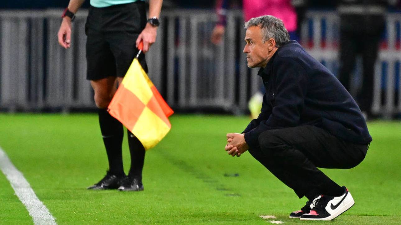 Luis Enrique steht mit PSG in der Champions League schon mit dem Rücke zur Wand