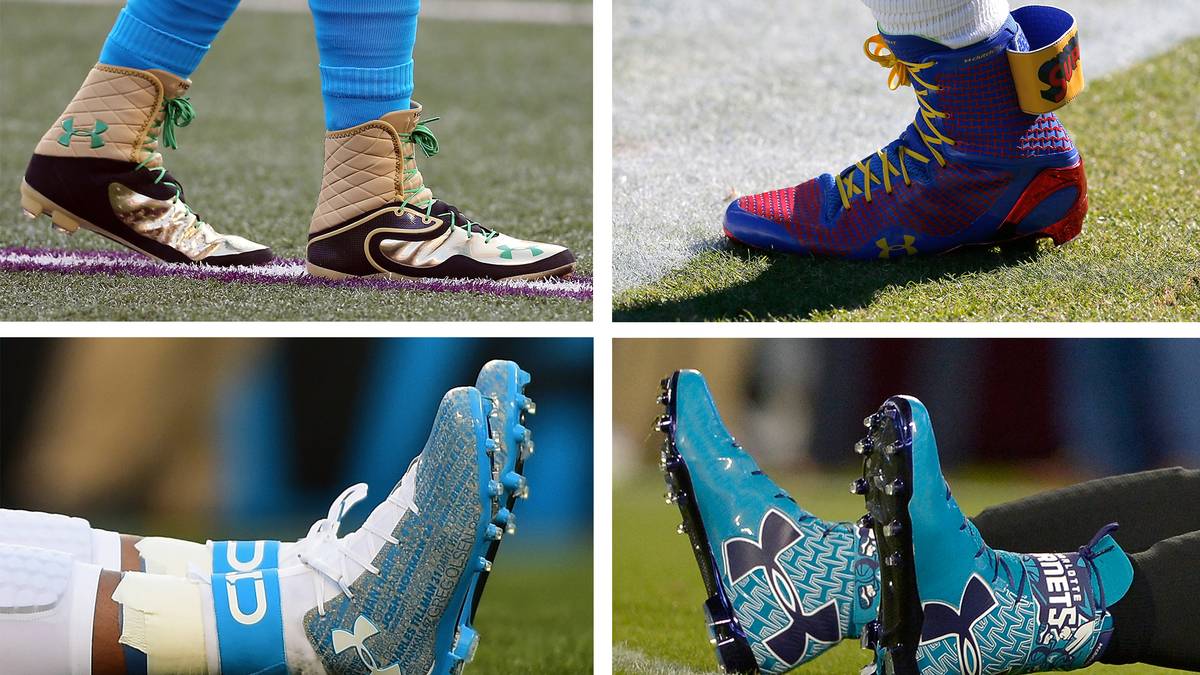 Aber ein Thema liegt Newton besonders am Herzen. Schuhe! Es gibt wohl kaum einen Spieler in der NFL, der so auffällige Schuhe trägt Hier nur mal eine kleine Auswahl