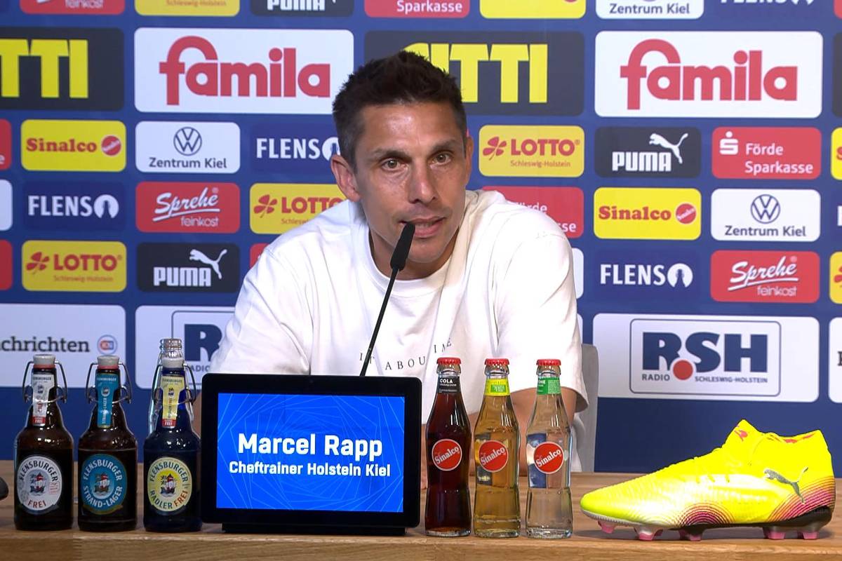 Holstein Kiel ist aus der Bundesliga abgestiegen. Trainer Marcel Rapp ist trotzdem stolz.