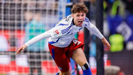 Otto Stange nach seinem Treffer gegen Fürth