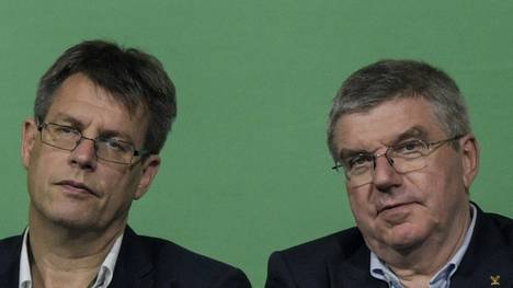 DOSB-Präsident Weikert (l.) und IOC-Präsident Bach 