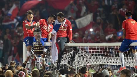 Chile feiert den Sieg bei der Copa America