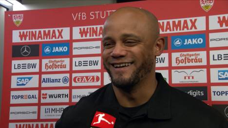 Nach dem 3:1 in der Partie gegen den VfB Stuttgart durch Kingsley Coman hat Bayern-Trainer Vincent Kompany einen unterhaltsamen Sprint angezogen. Der Belgier klärt über sein kurioses Verhalten auf.