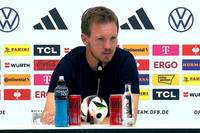 Toni Kroos hat nach dem Viertelfinal-Aus gegen Spanien seine Karriere beendet. Bundestrainer Julian Nagelsmann nennt auf der PK am Tag danach mögliche Nachfolger.