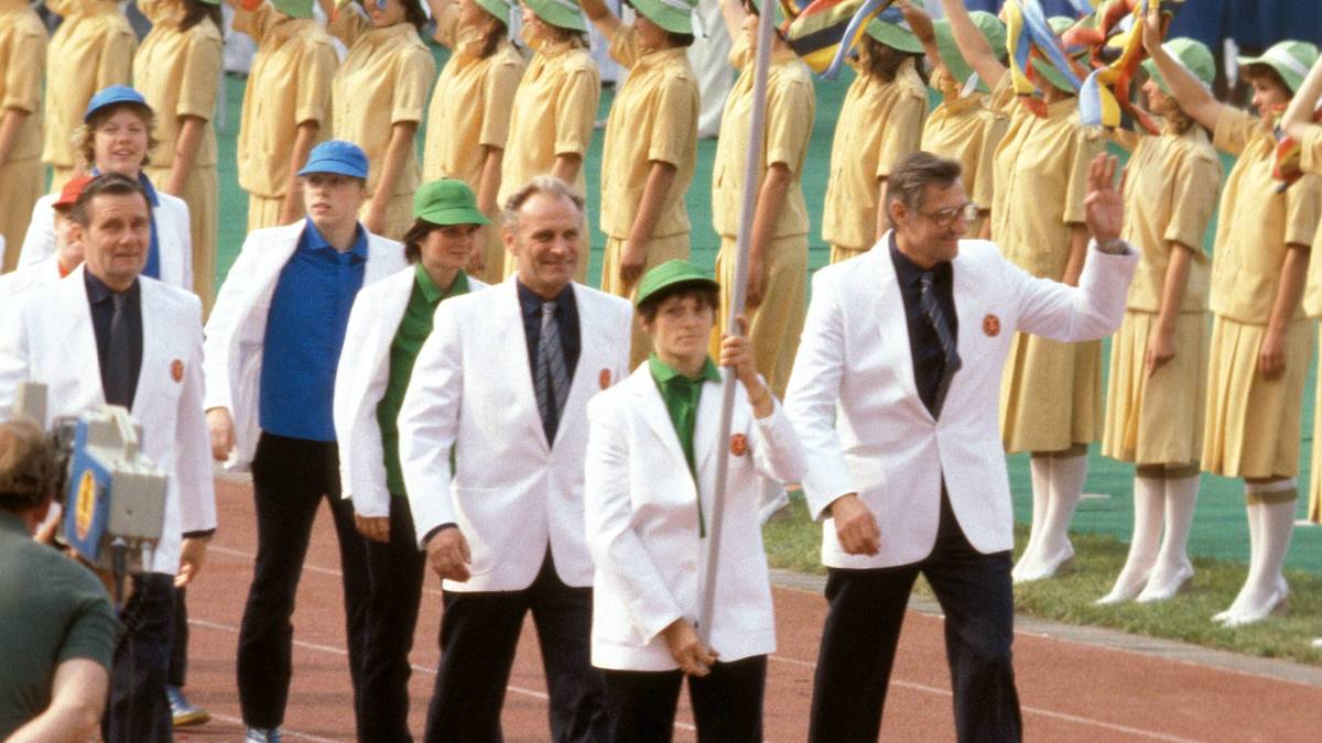 1980 in Moskau: Handballerin Kristina Richter (DDR, BRD boykottierte die Spiele)