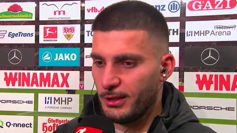 Deniz Undav zeigt sich nach dem 1:1 gegen Bayer Leverkusen zufrieden mit dem Remis. Man habe zwar die Chance auf mehr gehabt, aber immerhin gegen das beste Team der Liga einen Punkt geholt.
