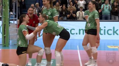 Der USC Münster gewinnt ein großartiges Spiel gegen den Dresdner SC in fünf Sätzen. Die Westfalen werden zum Favoritenschreck.