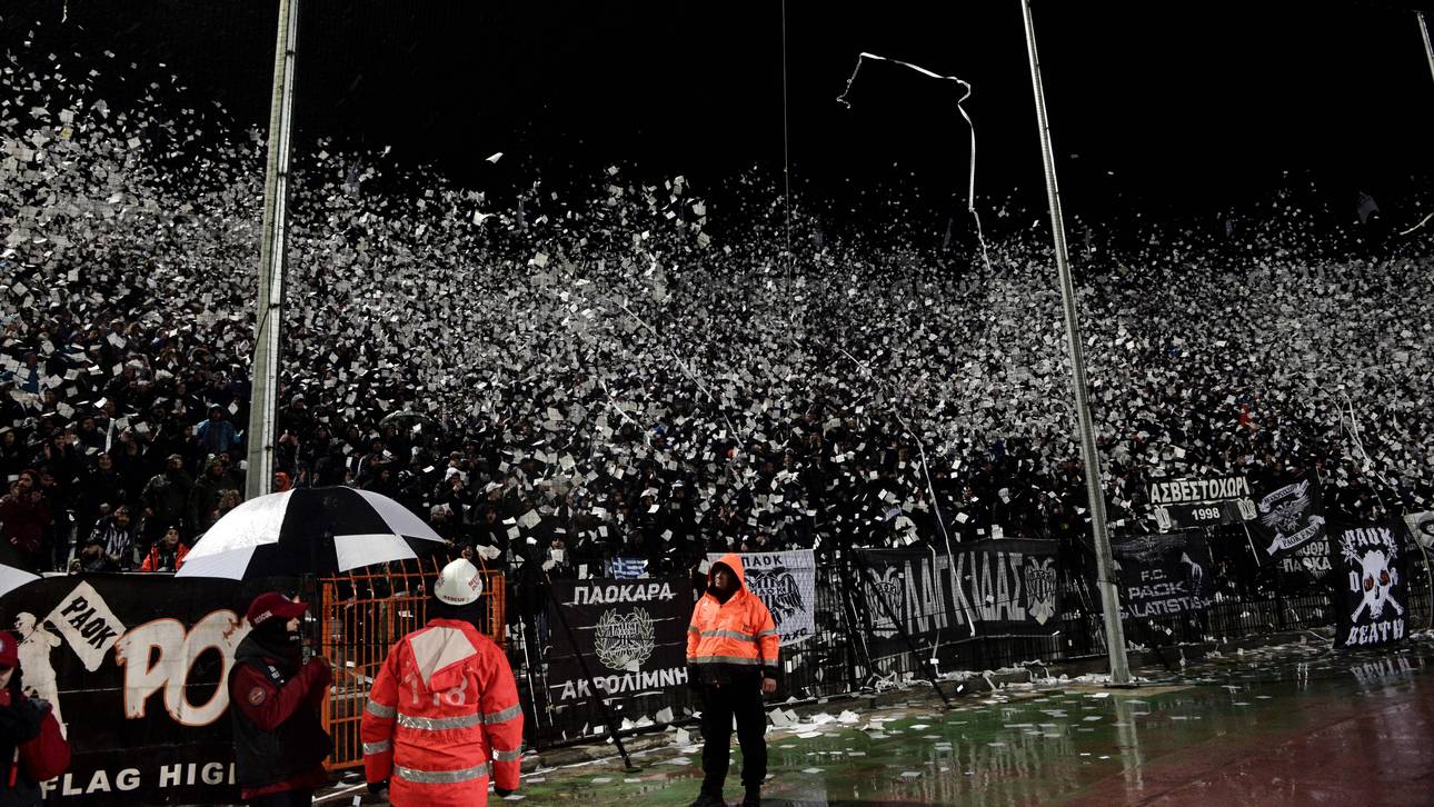 PAOK-Fans stürmen Fernsehstudio