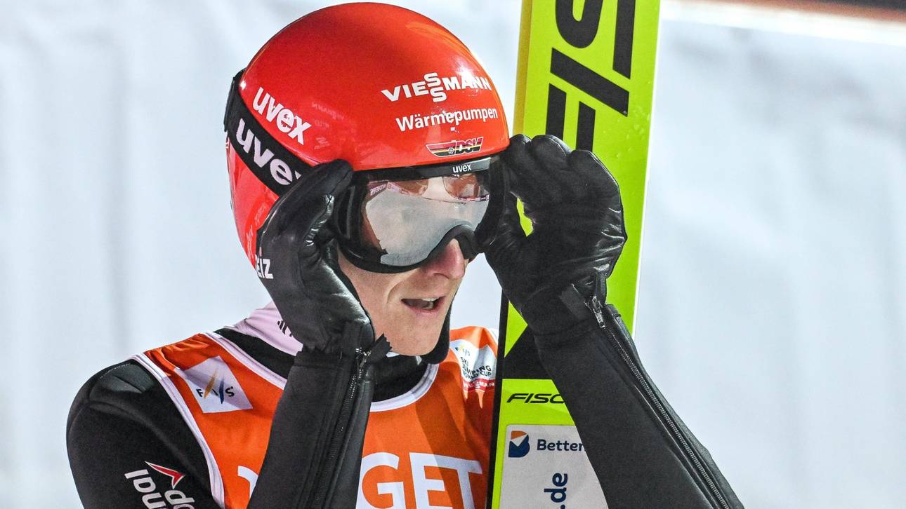 Skispringer weit vom Podium entfernt