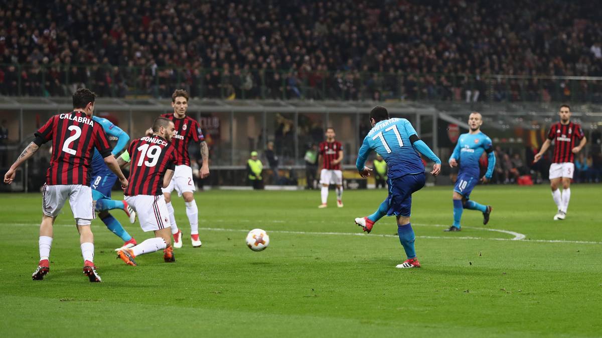 Wenigstens kann der Franzose beim AC Mailand einen guten Abend mit seinem Team verbuchen. Der Ex-Dortmunder Henrikh Mkhitaryan bringt die Gunners auf Vorlage von Mesut Özil verdient in Führung