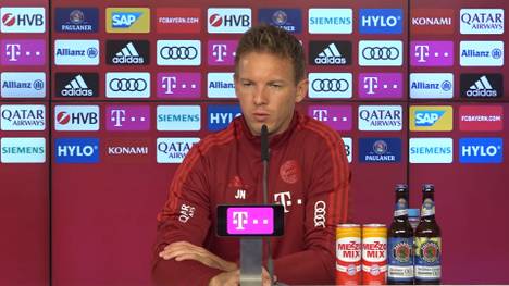 Jamal Musiala ist aktuell nur noch Joker beim FC Bayern. Julian Nagelsmann erklärt, warum das so ist und ob der Youngster in Zukunft mehr Spielzeit bekommen wird.