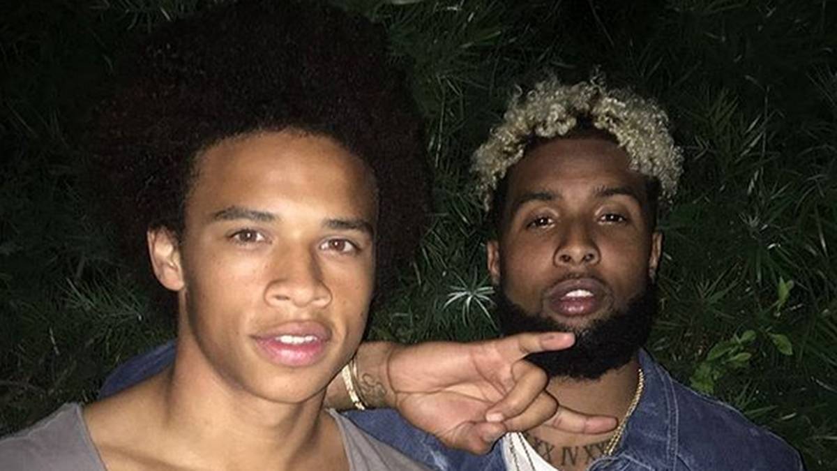 Ablenkung findet der Flügelspieler anschließend auch bei einem Treffen mit NFL-Star Odell Beckham Jr. 