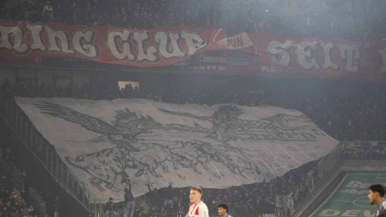 Aus dem Gästeblock stürzte ein Frankfurt-Fan