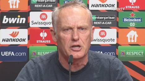 Im Achtelfinale der UEFA Europa League war für den SC Freiburg Endstation. Obwohl der Gegner Juventus Turin hieß, ist Trainer Christian Streich anschließend sichtbar enttäuscht.