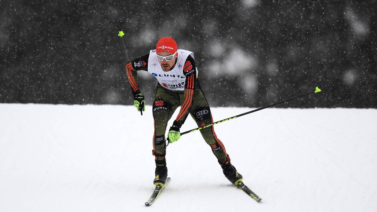 Rießle bei Triple auf dem Podest