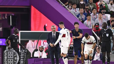 Cristiano Ronaldo soll seinen Trainer bei Portugal nach der Auswechslung beschimpft haben.