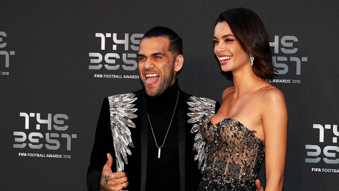 Dani Alves zusammen mit Joana Sanz