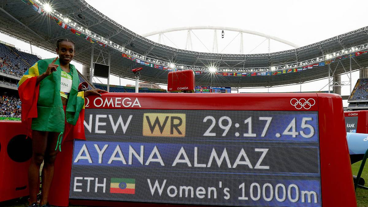 Almaz Ayana lief mit ihrer neuen Fabelzeit auch zu Gold bei den Olympischen Spielen 2016 in Rio de Janeiro