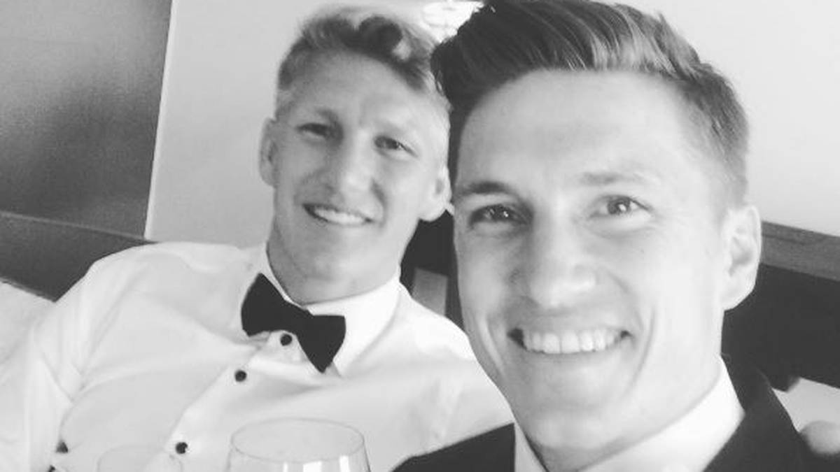 Tobias Schweinsteiger gratuliert seinem Bruder
