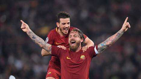 Nicht nur der Einzug ins Halbfinale ließ die Spieler und Fans des AS Roms jubeln