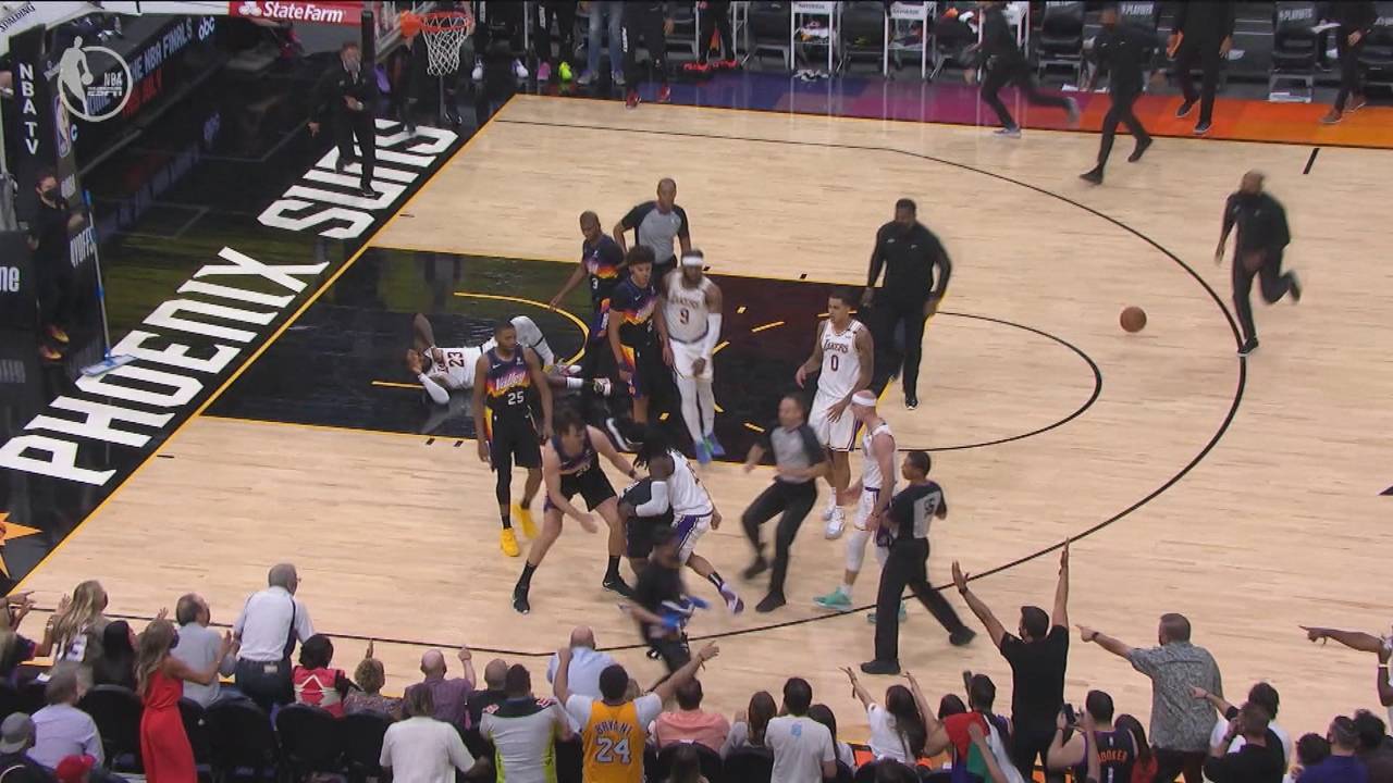Rangelei nach Foul an LeBron James: Suns gewinnen hitziges Duell