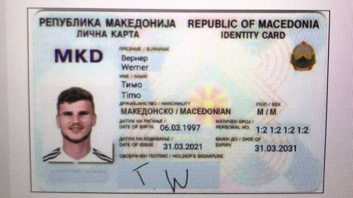 So stellt sich Vecer den mazedonischen Pass Timo Werners vor