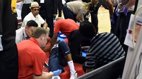 Paul George verletzte sich 2014 bei einem Show-Training mit Team USA schwer