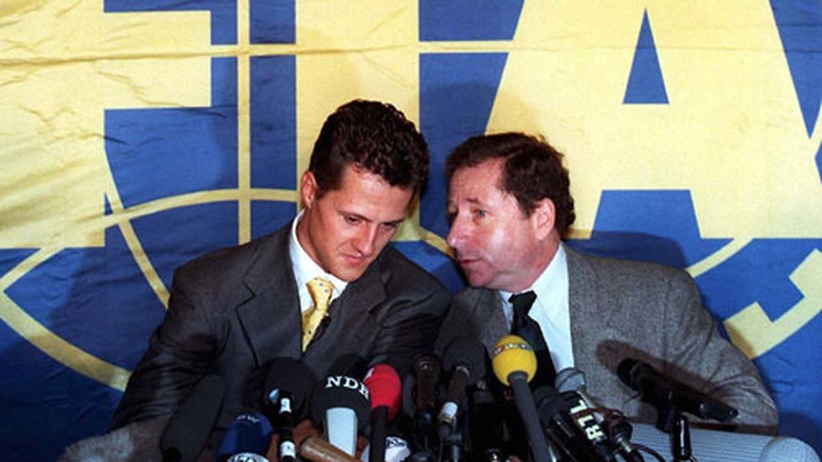 Schumacher wird mit Teamchef Jean Todt vor das FIA-Sportgericht zitiert und bekommt wegen der Kollision nachträglich alle WM-Punkte aberkannt. Er gelobt Besserung: "Ich werde in Zukunft anders fahren"