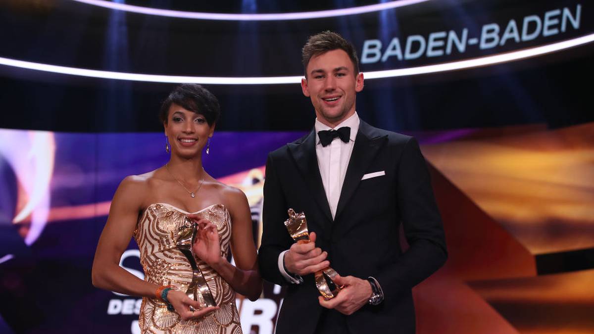 Niklas Klaus (r.) und Malaika Mihambo wurden als Sportler und Sportlerin des Jahres ausgezeichnet