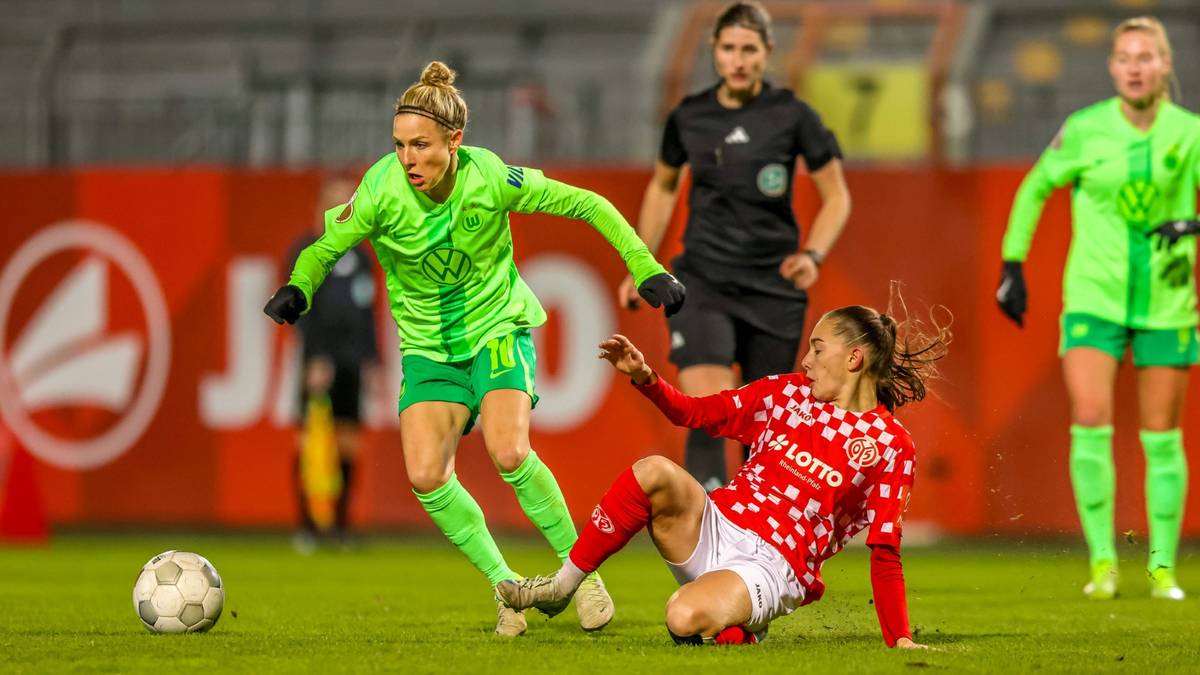 Wolfsburg rettet sich ins Viertelfinale