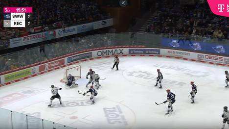 Die Highlights der Eishockey-Partie Schwenninger Wild Wings - Kölner Haie aus der DEL im Video. 
