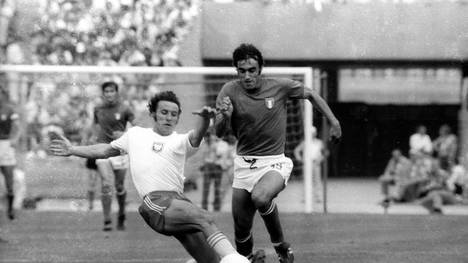 Petro Anastasi (re.) traf auch im EM-Finale von 1968